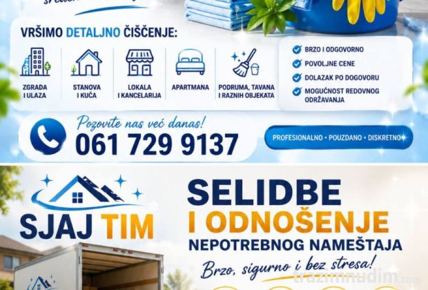 SELIDBE I ODVOŽENJE ŠUTA I NAMEŠTAJA 🚚