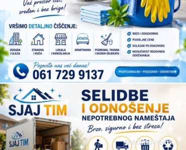 SELIDBE I ODVOŽENJE ŠUTA I NAMEŠTAJA 🚚